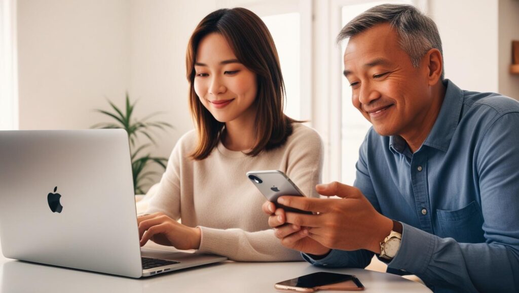two persons studying tiktok marketing